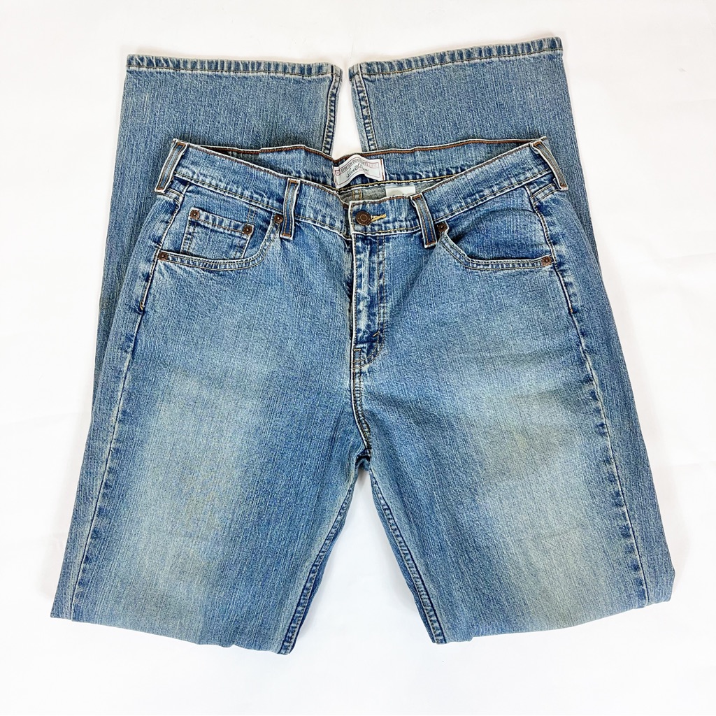 Levi’s Stretch Bootcut Light-Wash Denim Jeans Size Misses 14 Long